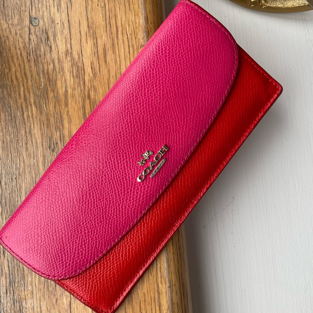 Coach two tone wallet
